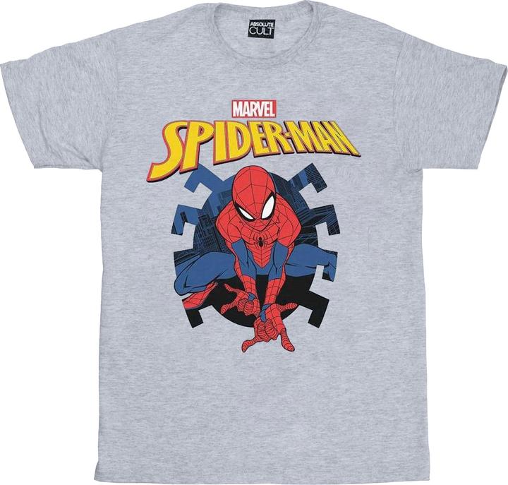 SpiderMan Web Shooting Emblem Logo TShirt Jungen