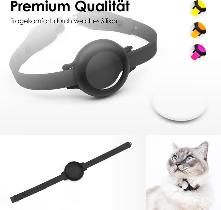 Actual product image LucyBalu NEMO AirTag Katzenhalsband (Silikon) (One size, Cat, General)