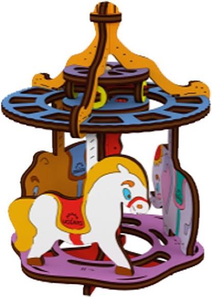 Image du produit Ugears Carrousel de coloriage 23pcs (fr-fr-en-pol-es-ukr)