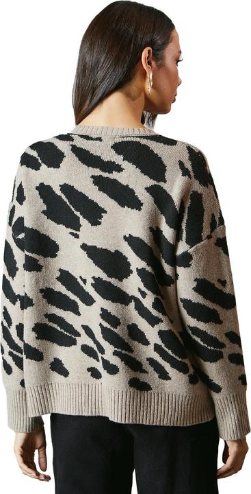 Actual product image Principles Womens/Ladies Animal Print Jacquard Jumper (M)