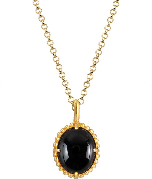 Produktbild Elli Edelsteinkette, Oval (925 Sterling Silber, 45 cm)