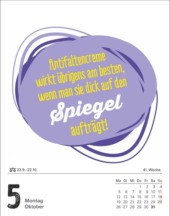 Actual product image Harenberg Lange Rede kurzer Gin Tagesabreisskalender 2026 - Der Sprüche-Kalender (11 x 14 cm, German)