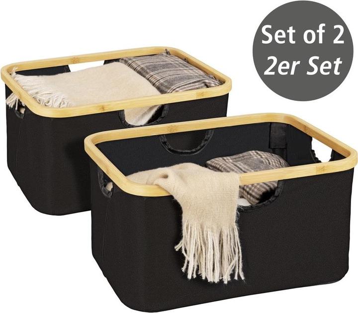Image du produit Wenko Korb Mod. Ecori, 2er Set Textilien aus 100 % recyceltem Polyester (2 x)