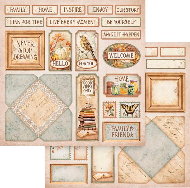 Produktbild Stamperia Scrapbook-Block "Golden Harmony" (10 x)