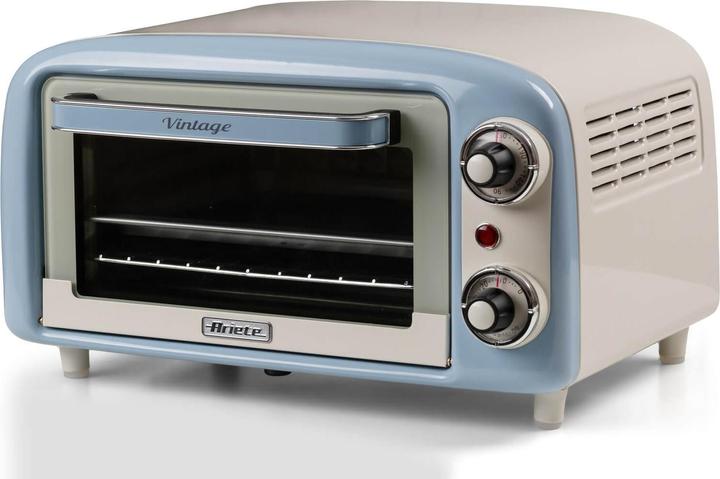Produktbild Ariete Mini-Backofen Vintage Blue (wei?/hellblau, 800 Watt, 10 Liter)
