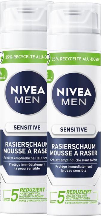 NIVEA Sensitive Rasierschaum DUO (400 ml, Rasierschaum)