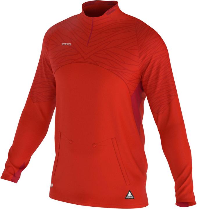 Actual product image Kipsta Ladies/men's football 1/2 zip - CLR red (XL)