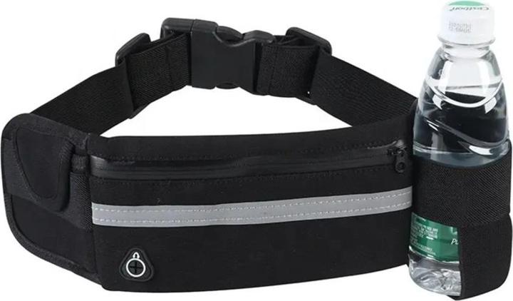 Swissdetector Wasserdichte Gürteltasche mit verstellbarem Gürtel - Outdoor-Aktivitäten -Schwarz