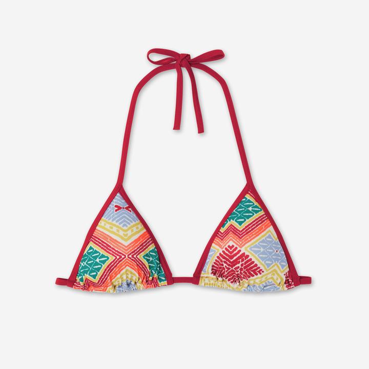 Olaian Bikini-Oberteil Damen Triangel Surfen Mae Sangria rot