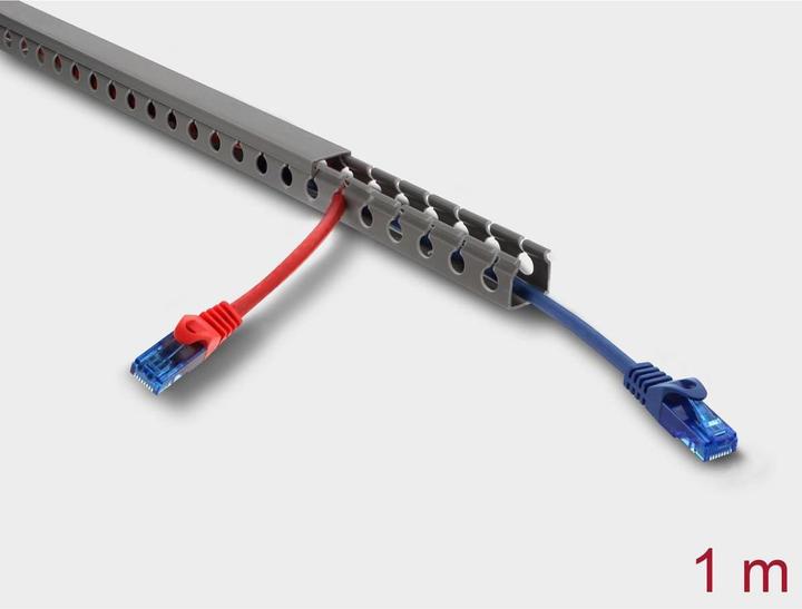 Produktbild Delock Verdrahtungskanal 20 x 20 mm - Länge 1 m grau (Kabelkanal, 100 cm)