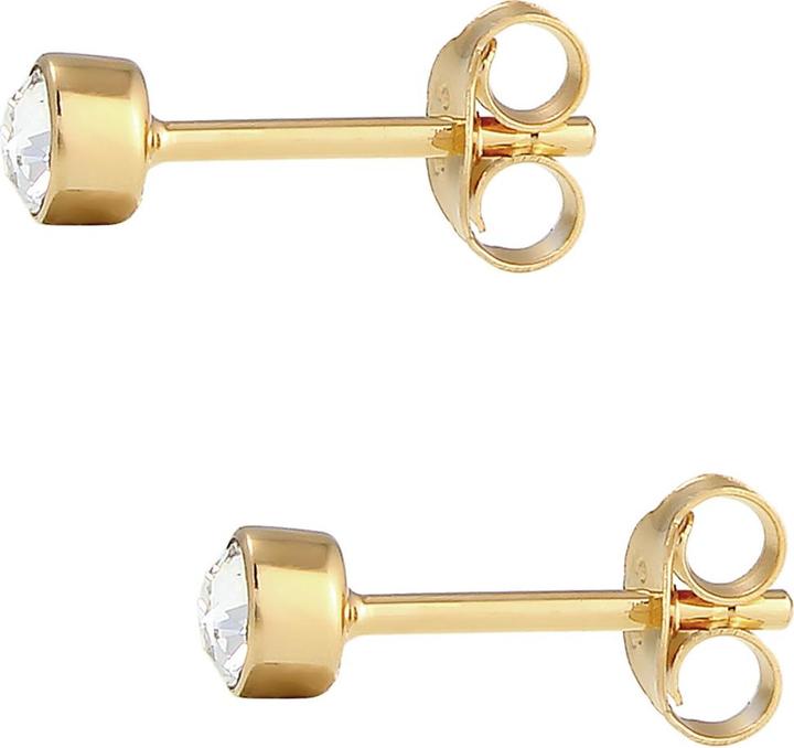 Produktbild Elli Kristall Ohrstecker, Solitär-Ohrring (925er Sterling Silber, Glaskristall)