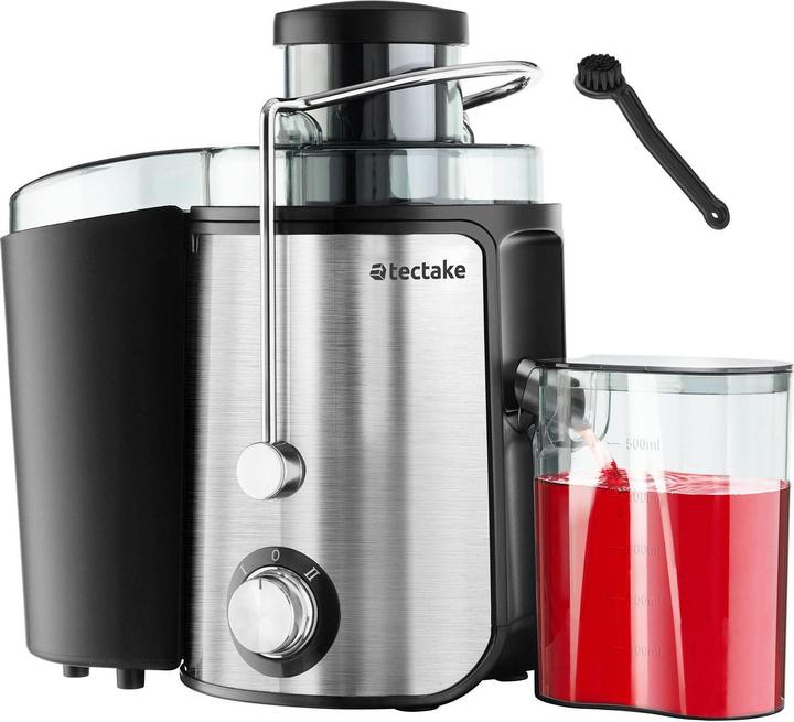 Image du produit tectake Extracteur de jus FRUFI en acier inoxydable à 2 vitesses, 600W