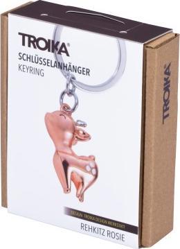 Image du produit Troika Porte-clés Fauve Gris brillant / Or rose