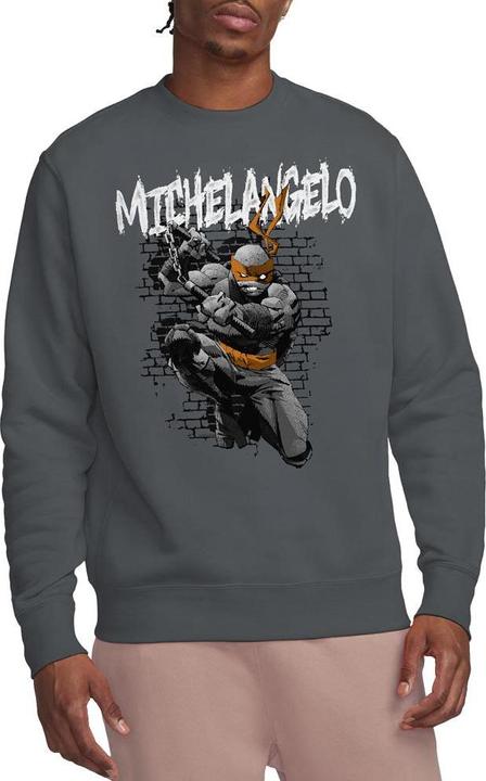 Actual product image Teenage Mutant NT Unisex Adult Michelangelo Sweatshirt (L)