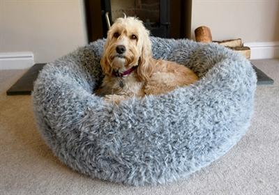 Actual product image Rosewood Hondenmand Silver Fluff Grijs (Dog)