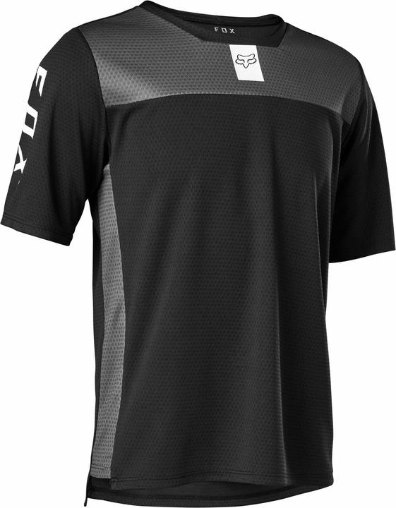 Fox Jersey Yth Defend Ss Blk Ym (140)