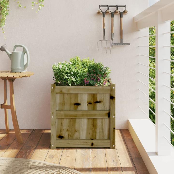 Actual product image VidaXL Planter 50x50x50 cm pine wood