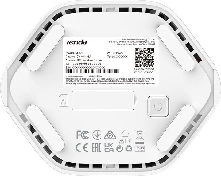 Produktbild Tenda Router 5G01 AX1500 Wi-Fi 6 5G NR