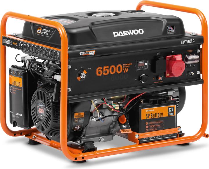 Actual product image Daewoo Power Products Petrol generator (6000 W, 30 l)