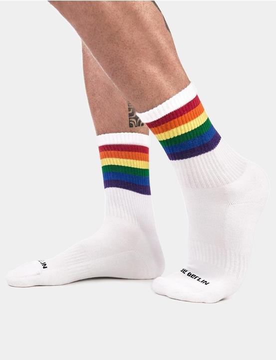 Image du produit Barcode Berlin Demi-chaussettes Pride blanc (39 - 42)