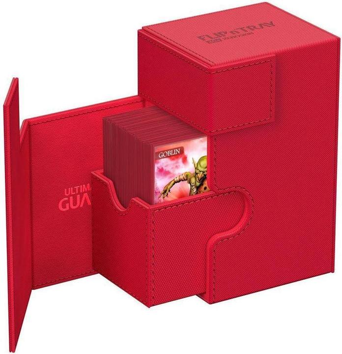 Immagine prodotto Ultimate Guard Flip'n'Tray 80+ XenoSkin Monocolor Rouge
