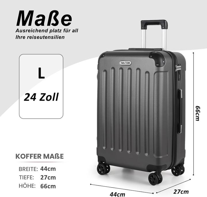 Produktbild Tan.Tomi Grosser Hartschalenkoffer (65 l, M (50 - 90l))