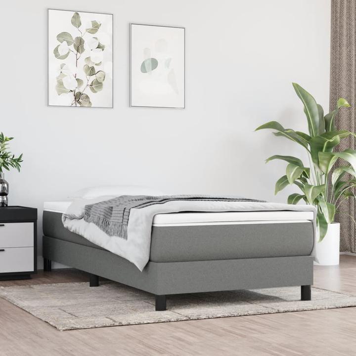 Produktbild VidaXL Taschenfederkernmatratze für Kinder Dunkelgrau 80 x 160 cm Stoff (80 x 160 cm, Federkern)