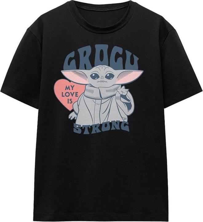 Actual product image Star Wars Unisex Adult My Love Is Strong Baby Yoda T-Shirt (L)
