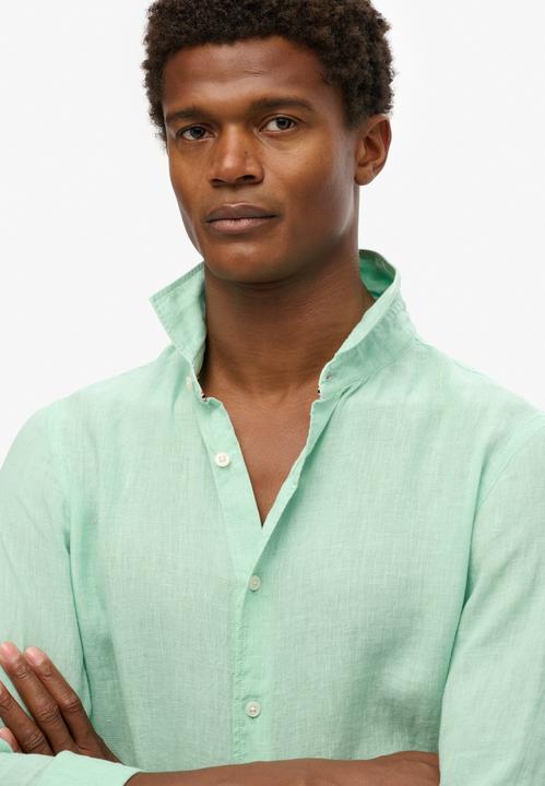 Immagine prodotto Superdry Camicia da vacanza in lino con maniche lunghe (M)