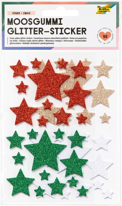 Actual product image Folia Moosgummi Glitter-Sticker