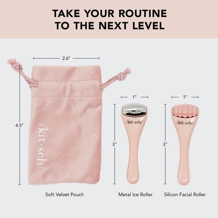 Actual product image Kitsch Mini Spa Roller Eye & Face set of 2