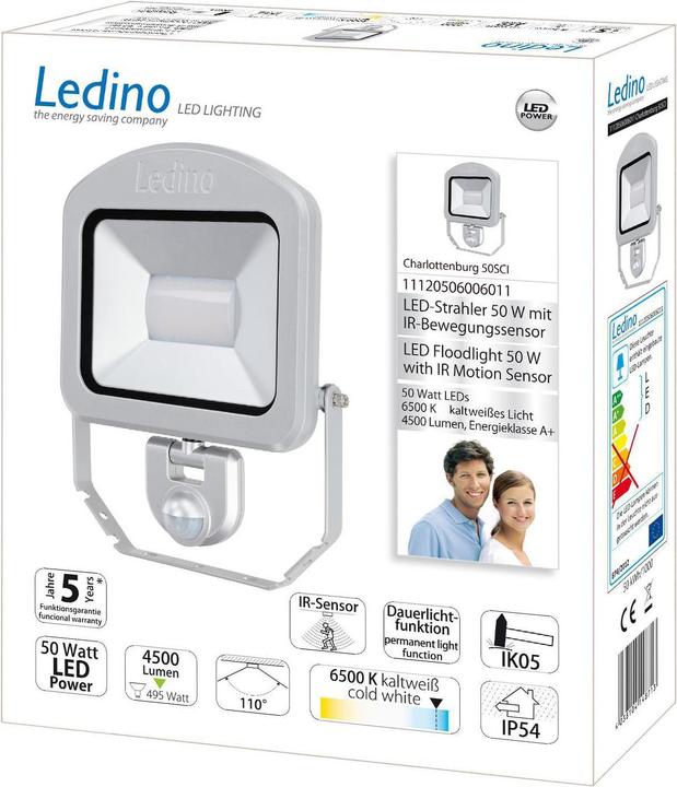 Immagine prodotto Ledino Faretto LED con sensore (4500 lm, IP54)