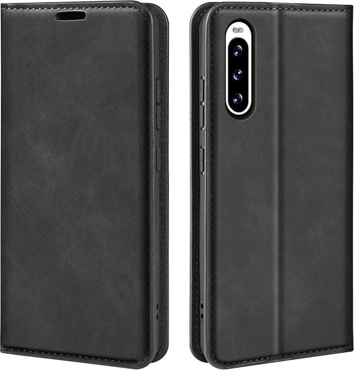 Actual product image Cover-Discount Sony Xperia 10 V - Stand Flip Case Cover black (Sony Xperia 10 V)
