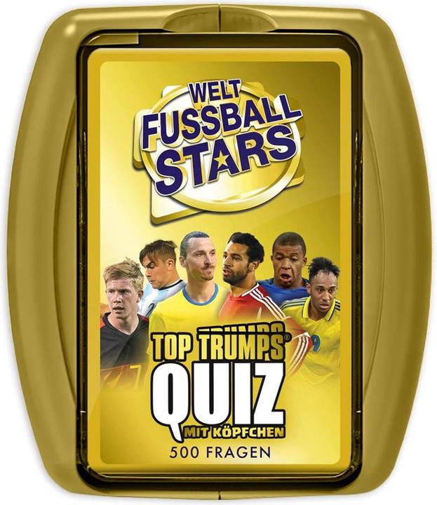 Actual product image Winning Moves Top Trumps Quiz: World Football Stars, card game, for 2 players, from 6 years (DE edition) (German)