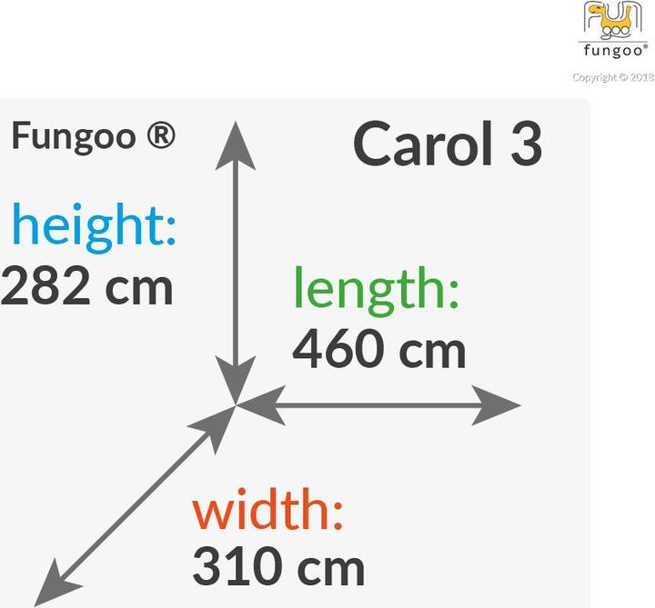 Produktbild Fungoo Spielturm mit Rutsche Carol 3