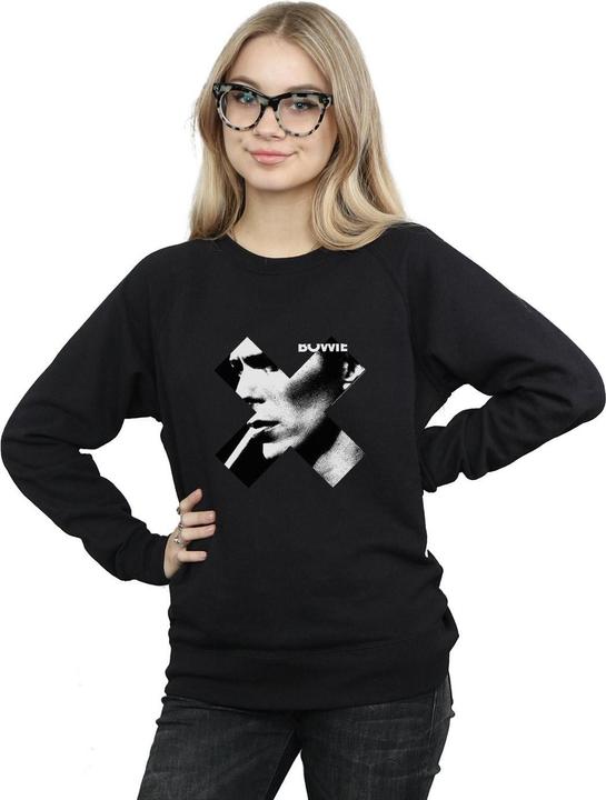 Actual product image David Bowie Womens/Ladies Cross Smoke Sweatshirt (S)