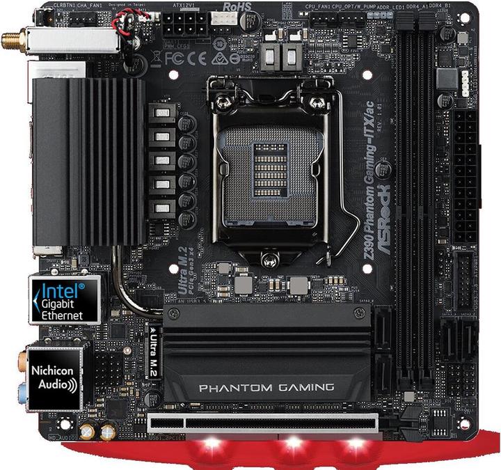 AsRock Z390 Phantom Gaming-ITX/ac (LGA 1151, Intel Z390, Mini-ITX)