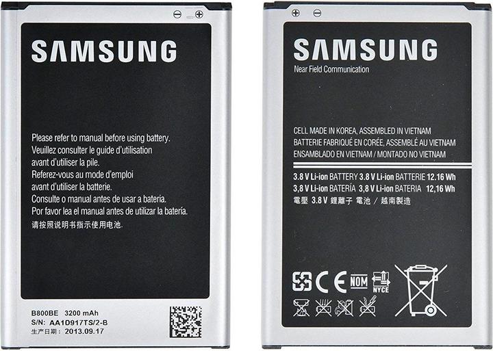 Actual product image Samsung Eb-B800 (Rechargeable battery, Galaxy Note 3)