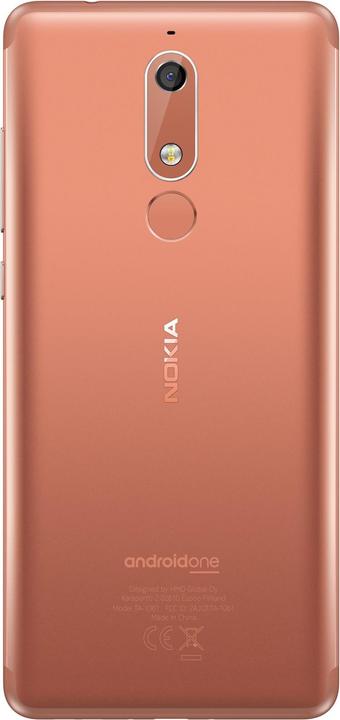 Produktbild Nokia 5.1 (16 GB, Copper, 5.50", Dual SIM + SD, 16 Mpx, 4G)