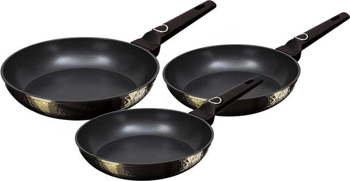 Produktbild BerlingerHaus BH6072 3 pcs frypan set Primal Gloss Collection black (Bratpfanne, Aluminium)