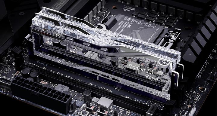 Actual product image G.Skill D564GB 6000-28 TZ5 Royal Silver sr GSK (F5-6000J2836G32GX2-TR5S) (2 x 32GB, 6000 MHz, DDR5 RAM, DIMM)