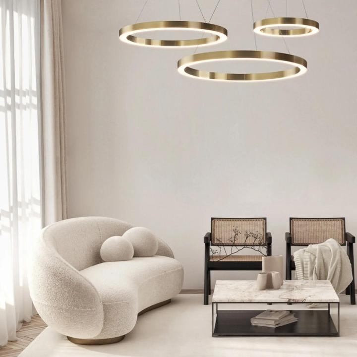 Produktbild Maytoni Saturno LED Pendelleuchte, Hängeleuchte 36W Messing Neutralweiss (2500 lm)