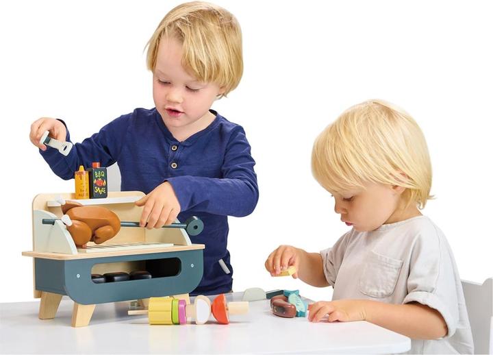 Actual product image Tender Leaf Toys Wooden barbecue play set