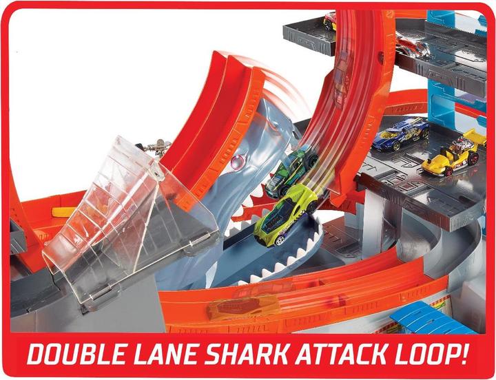Produktbild Hot Wheels City Ultimative Garage mit Hai-Angriff