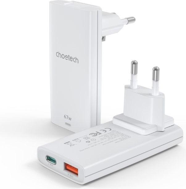 Produktbild Choetech USB-C und USB-A GaN Fast Charger (65 W)