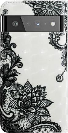 Immagine prodotto Cover-Discount Google Pixel 6 Pro - Custodia Glitter Effect Flowers nero (Google Pixel 6 Pro)