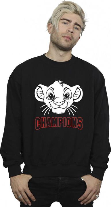 Actual product image Disney Mens The Lion King Simba Face Champion Sweatshirt (L)