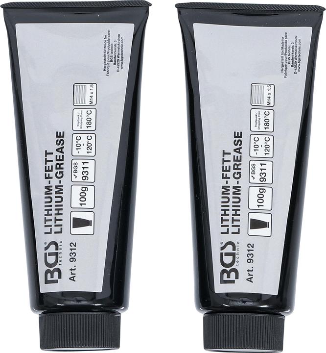 Produktbild BGS Lithium-Fett für Mini-Fettpresse Art. 9311 2 Tuben