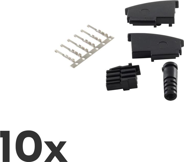 Produktbild Shiverpeaks ®-BASIC-S--10x Telefon TAE F-Stecker, unmontiert, Bausatz (Antennenkabel)