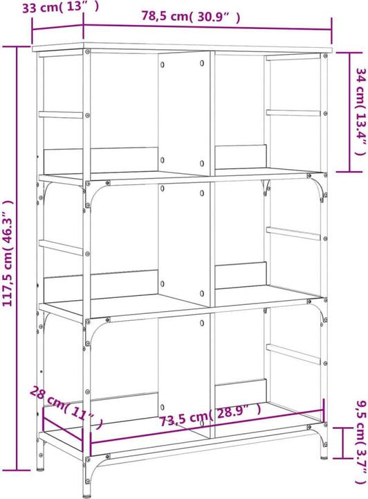 Image du produit VidaXL Georgetta (78.5 x 33 x 117.5 cm)
